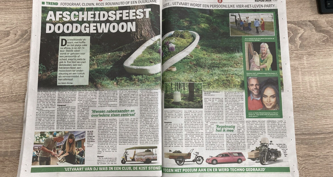 Uitvaart-Platform.nl weer in de media: Dit keer in De Telegraaf