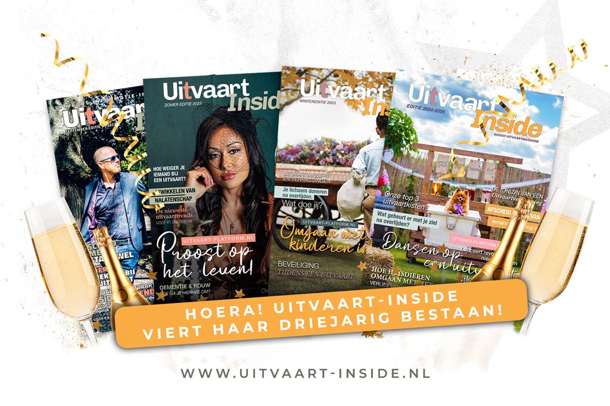 Drie jaar Uitvaart-Inside: van droom naar uitverkocht glossy uitvaartmagazine