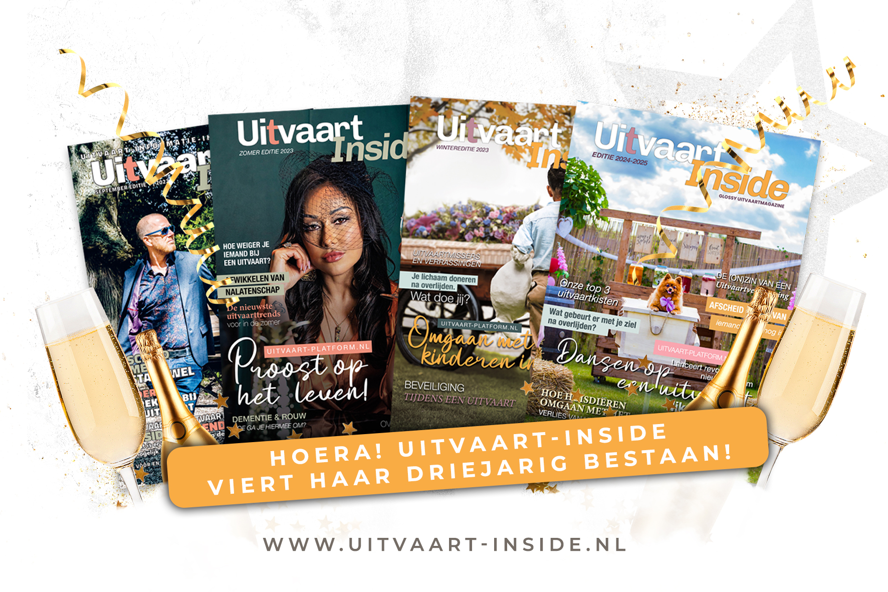 Drie jaar Uitvaart-Inside: van droom naar uitverkocht glossy uitvaartmagazine
