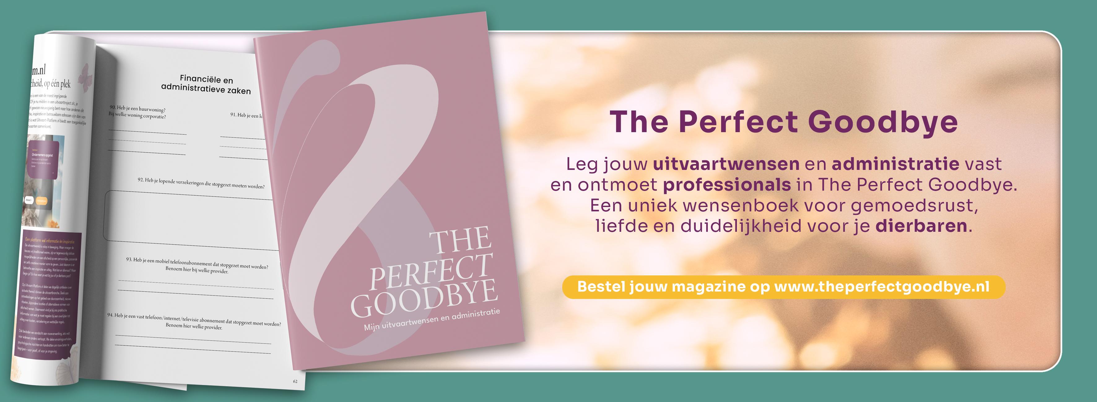 Uitvaartwensenboek The Perfect Goodbye